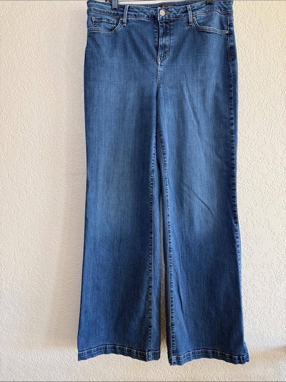 NYDJ Women's Blue Wide-Leg Jeans